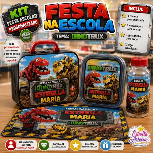 Kit festa na Escola Dinotrux