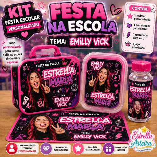 Kit festa na Escola Emilly Vick