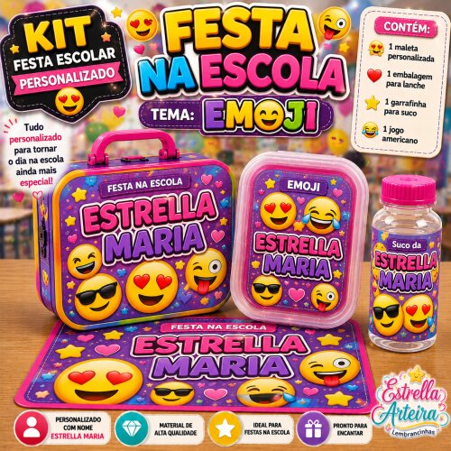 Kit festa na Escola Emoji
