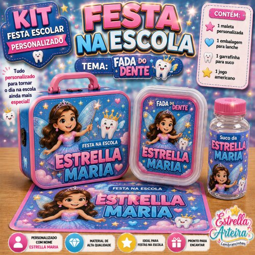 Kit festa na Escola Fada do Dente