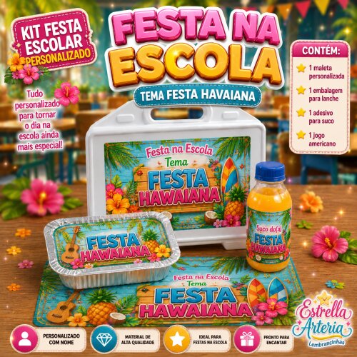 Kit festa na Escola Festa Havaiana