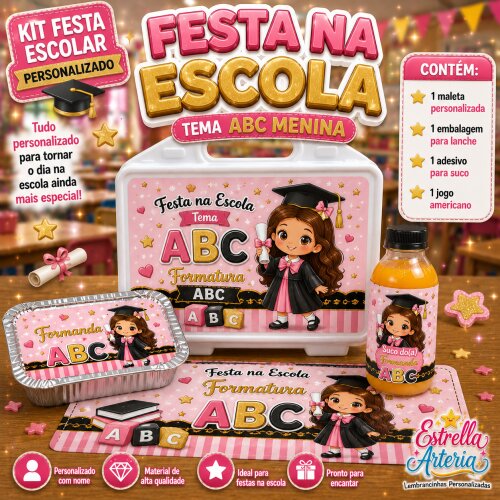 Kit festa na Escola Formatura ABC menina