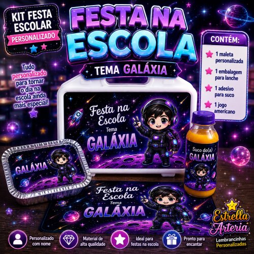 Kit festa na Escola Galáxia