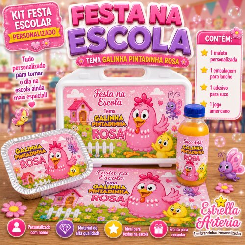 Kit festa na Escola Galinha Pintadinha
