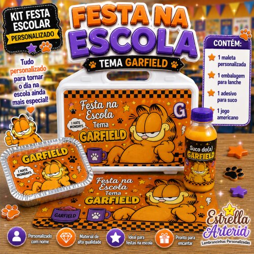 Kit festa na Escola Garfield