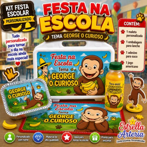 Kit festa na Escola George o curioso