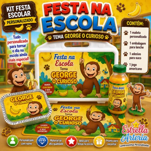 Kit festa na Escola George o curioso