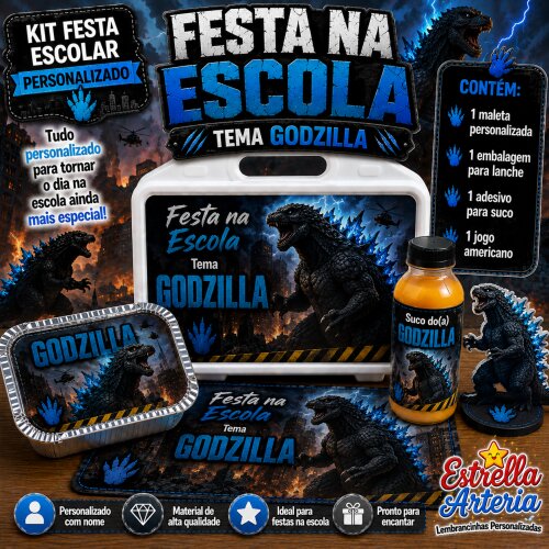 Kit festa na Escola Godzilla