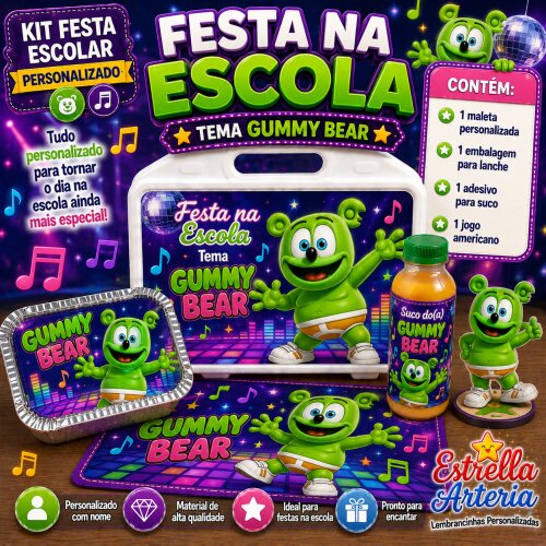 Kit festa na Escola Gummy Bear