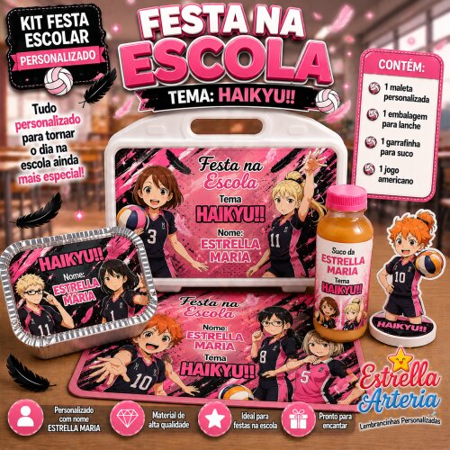 Kit festa na Escola Haikyu