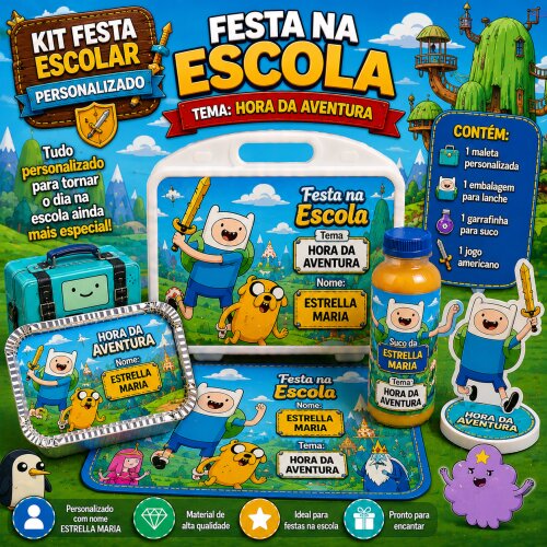 Kit festa na Escola Hora da Aventura