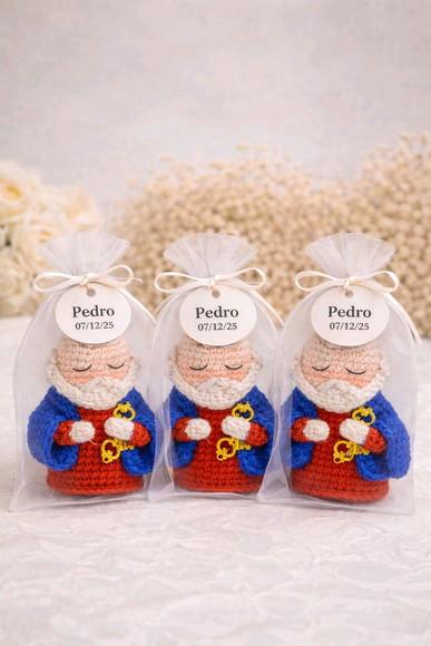 10und Lembrancinha São Pedro Amigurumi em Crochê