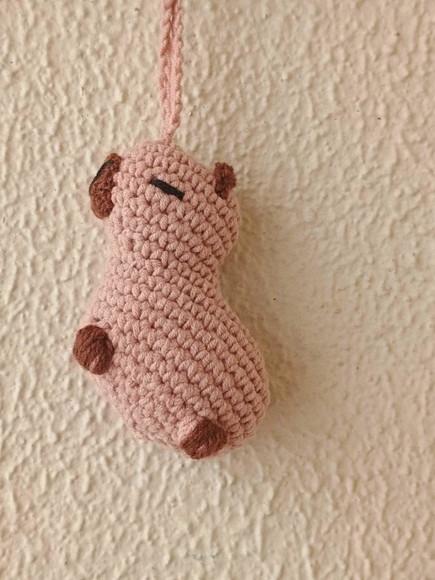 Chaveiro de Crochê Capivara - 10und