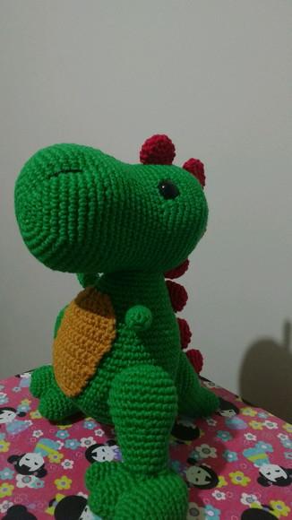 Dinossauro Trex em Crochê