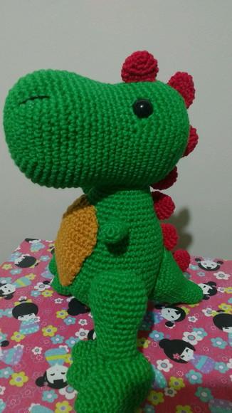 Dinossauro Trex em Crochê