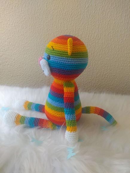 Gato Colorido Amigurumi