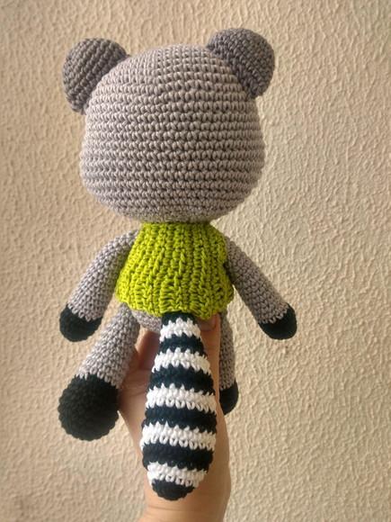 Guaxinim Amigurumi