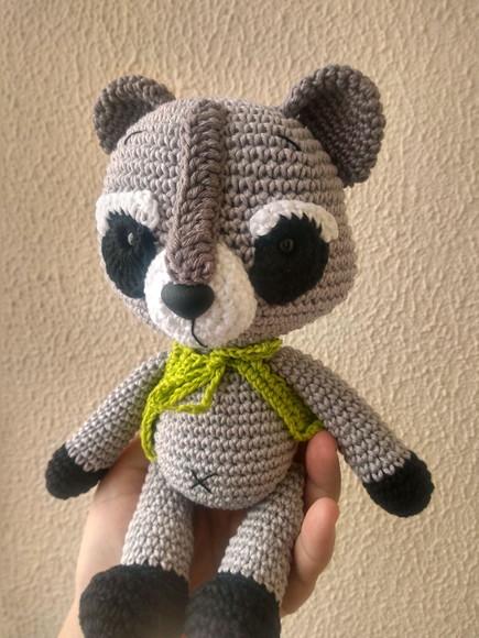 Guaxinim Amigurumi