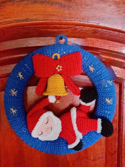 Guirlanda de Natal em Crochê