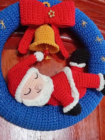 Guirlanda de Natal em Crochê
