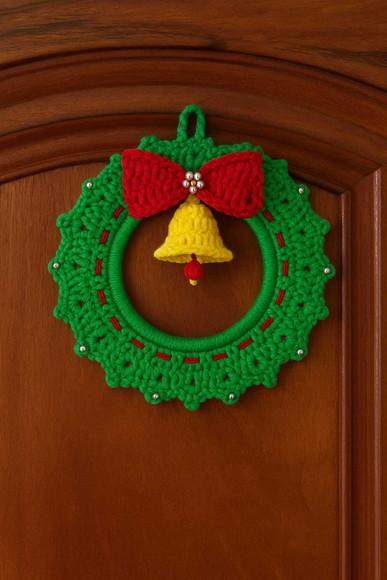 Guirlanda de Natal em Crochê - Promoçâo