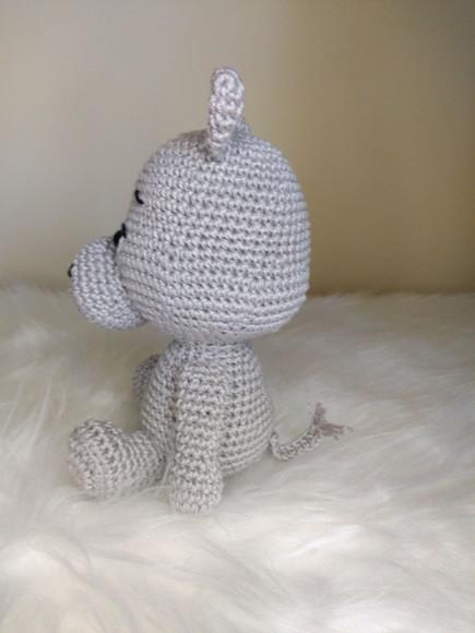 Hipopótamo Amigurumi
