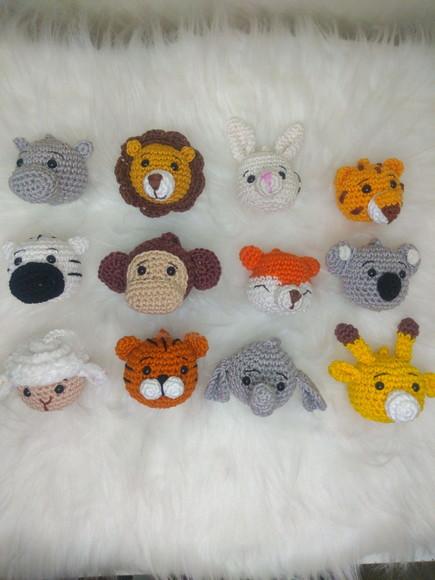 Kit 20 Chaveiros Bichinhos- Lembrancinhas Amigurumi