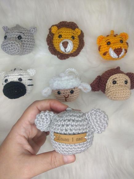 Kit 20 Chaveiros Bichinhos- Lembrancinhas Amigurumi