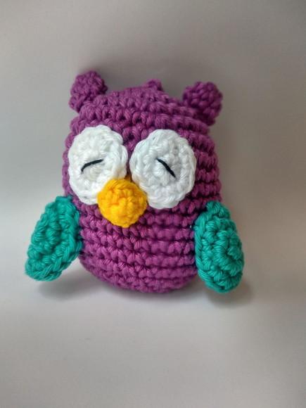 Kit 20 Chaveiros Coruja em Amigurumi - Lembrancinhas