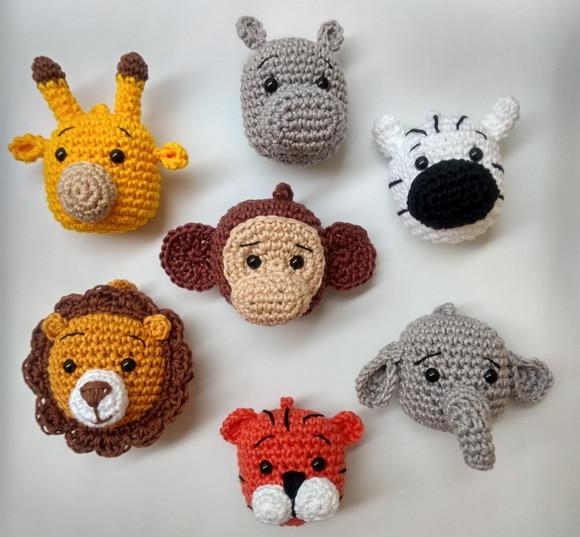 Kit 85 Chaveiro Safari - Lembrancinha Amigurumi