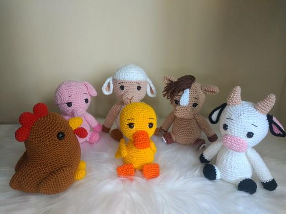 Kit Fazendinha Amigurumis- 5und