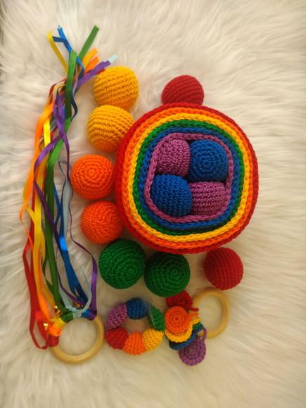 Kit Sensorial Montessori com Cestos de Atividades