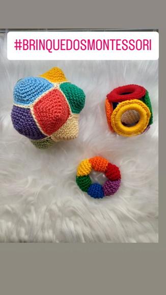 Kit Sensorial Montessori em Crochê