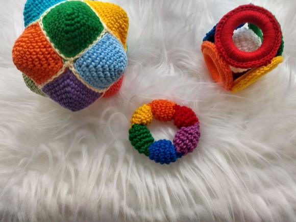 Kit Sensorial Montessori em Crochê