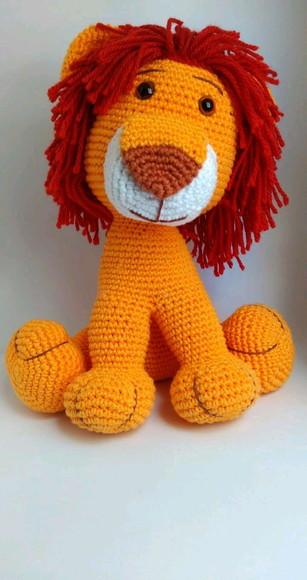 Leão em crochê (Amigurumi)