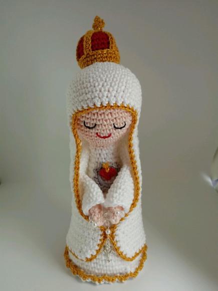 Nossa Senhora de Fátima em Crochê