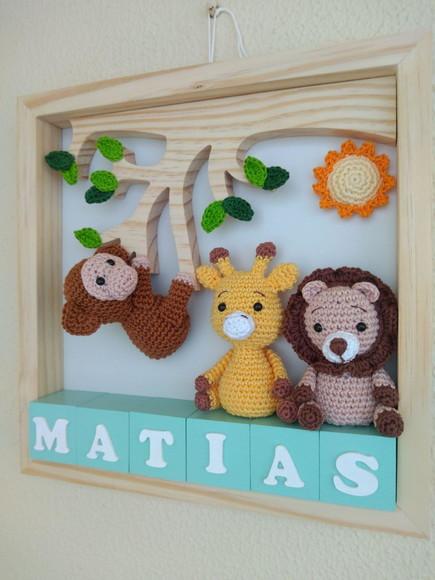 Porta Maternidade Safari Amigurumi