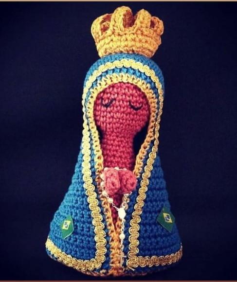 Santinha em crochê