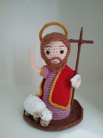 São João Batista em crochê