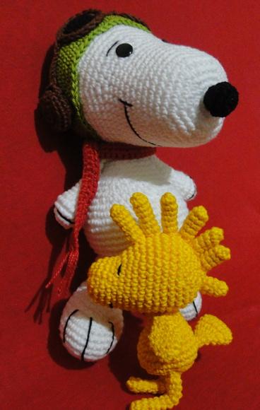 Snoopy Aviador E Woodstock