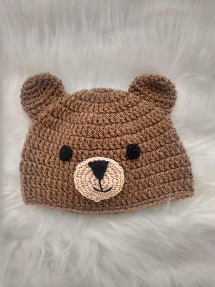 Touca de Urso de Crochê