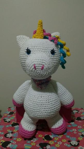 Unicórnio de crochê