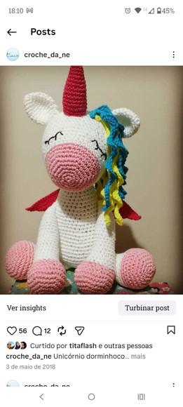 Unicórnio Amigurumi