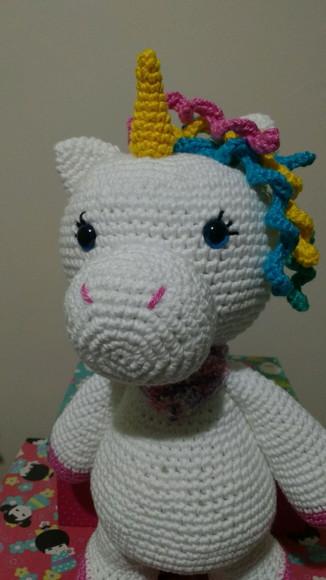 Unicórnio de crochê