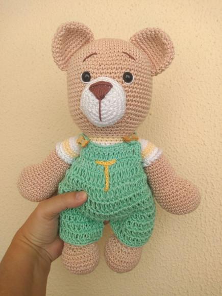 Urso Personalizado Amigurumi - 30cm