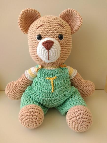 Urso Personalizado Amigurumi - 30cm