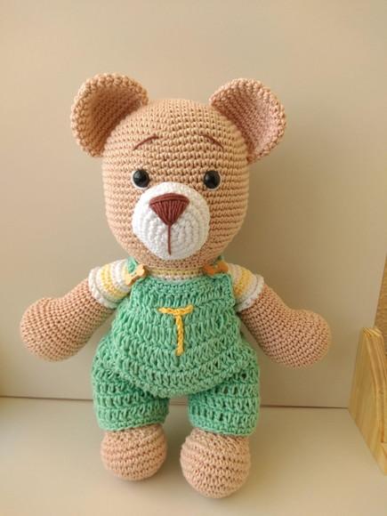 Urso Personalizado Amigurumi - 30cm