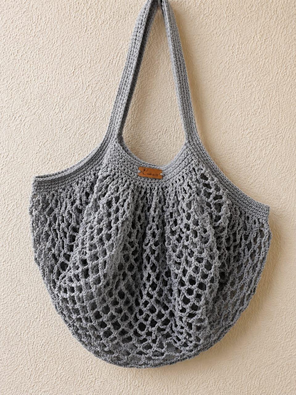 Bolsa de Crochê, Bolsa Rede de Crochê, Sacola Ecológica, Eco