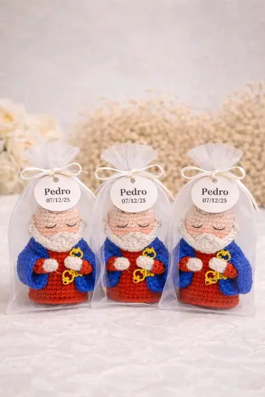 10und Lembrancinha São Pedro Amigurumi em Crochê
