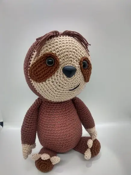 Bicho preguiça de crochê